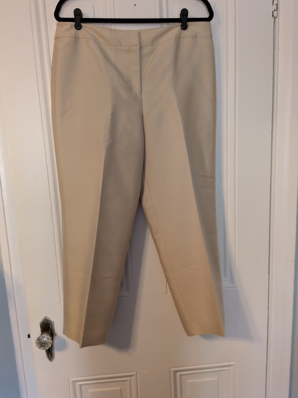 Ann Taylor Beige Cropped Tailored Pants